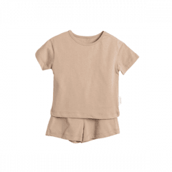 Beige Cotton Baby Set